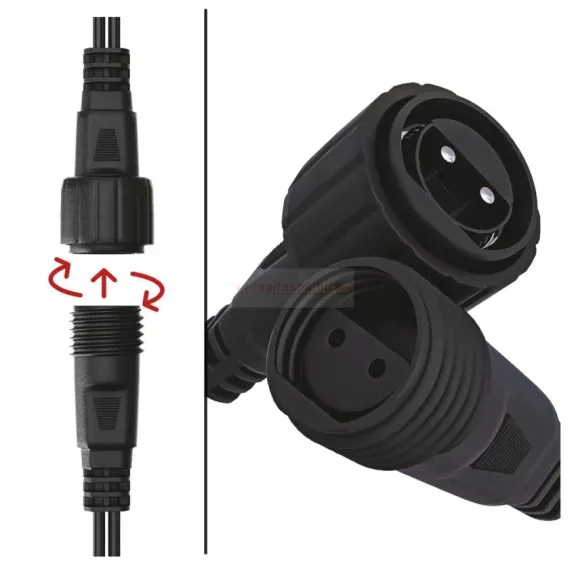 CNT-Fényfüzér kék 10m 100LED IP44