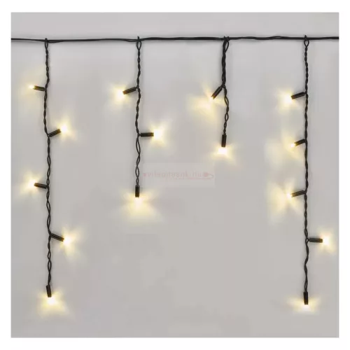 50 LED-es melegfehér jégcsap fényfüzér 3m