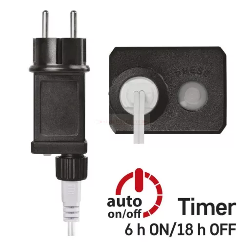Fényfüzér színes gömb 4m 40LED IP44 időzítős