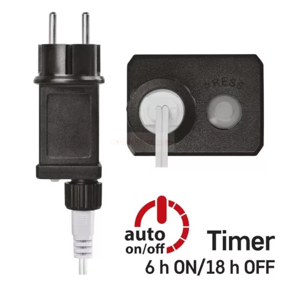 Fényfüzér színes gömb 4m 40LED IP44 időzítős