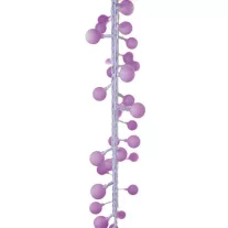 Fényfüzér pink gömb 4m 40LED IP44 időzítős