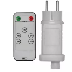   Trafó adapter IP44 fehér időzítős távirányítóval CNT