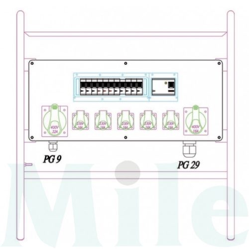 Felvonulási szekrény állványon CSP