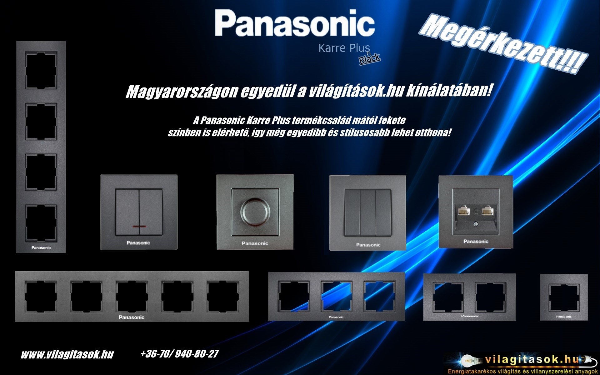 Panasonic Karre Plus Black